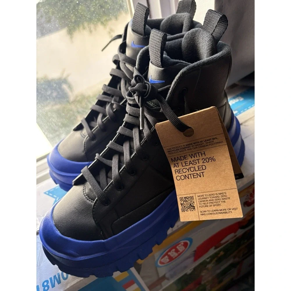 Nike Blazer Roam Mid Winterized Boots Black-Blue FQ9065-001 Women's Sizes 8